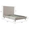 Manhattan Comfort Crosby Queen-Size Bed in Greige BD009-QN-GE - alternate 8